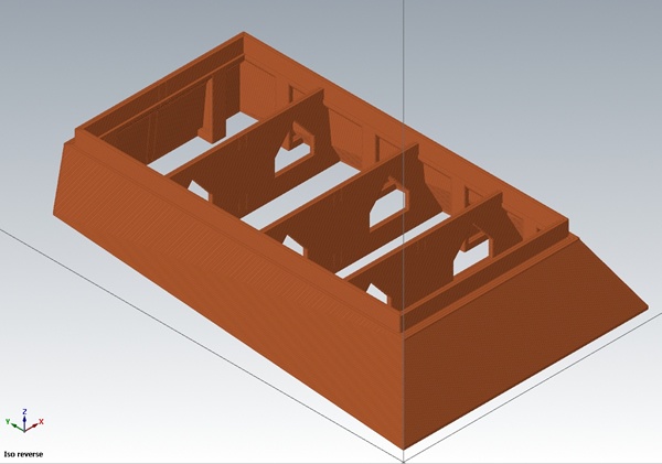 Concrete Mold shown in Thermwood LSAM Print 3D Software Concrete Mold shown in Thermwood LSAM Print 3D Software