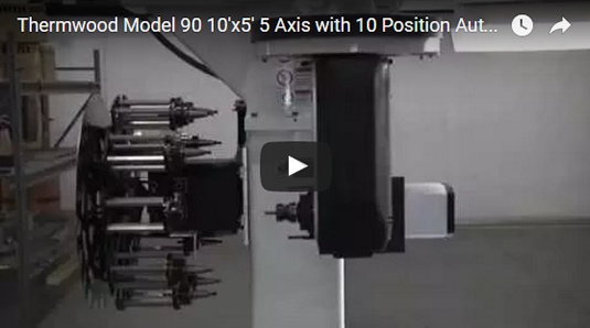 Thermwood Model 90 with 10-position automatic tool changer Thermwood Model 90 with 10-position automatic tool changer