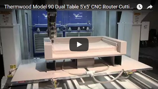 Thermwood Model 90 Cutting HD Foam Thermwood Model 90 Cutting HD Foam