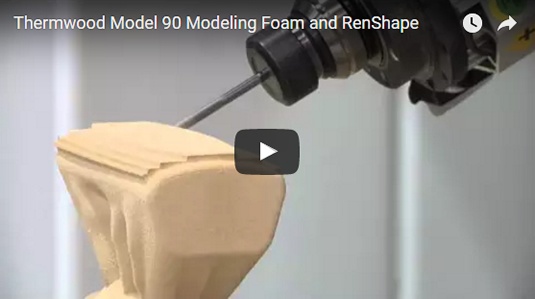 Thermwood Model 90 Machining Foam and RenShape Thermwood Model 90 Machining Foam and RenShape